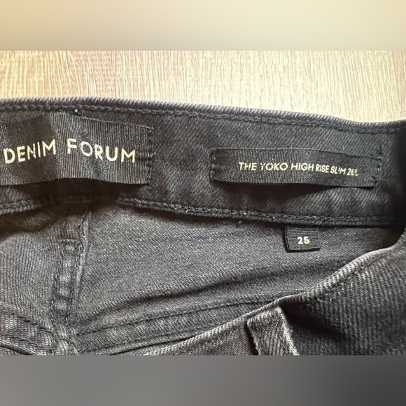 Denim Forum The Yoko High Rise Slim 28L Size 25 - Picture 4 of 12